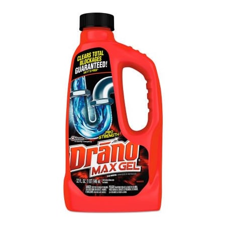 Sc Johnson Drano Max Gel Clog Remover, 32 oz. Bottle, 12 Bottles - 694768 694768